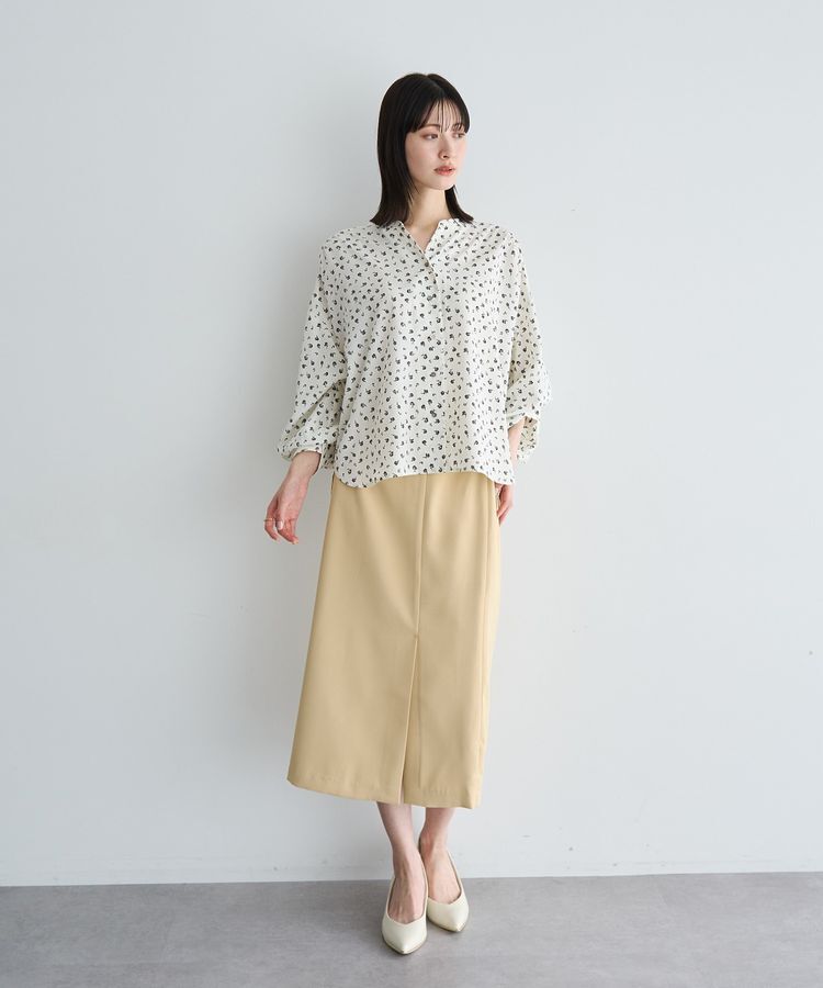 YECCA VECCA「2wayボリューム袖花柄ブラウス」|シャツ・ブラウス|