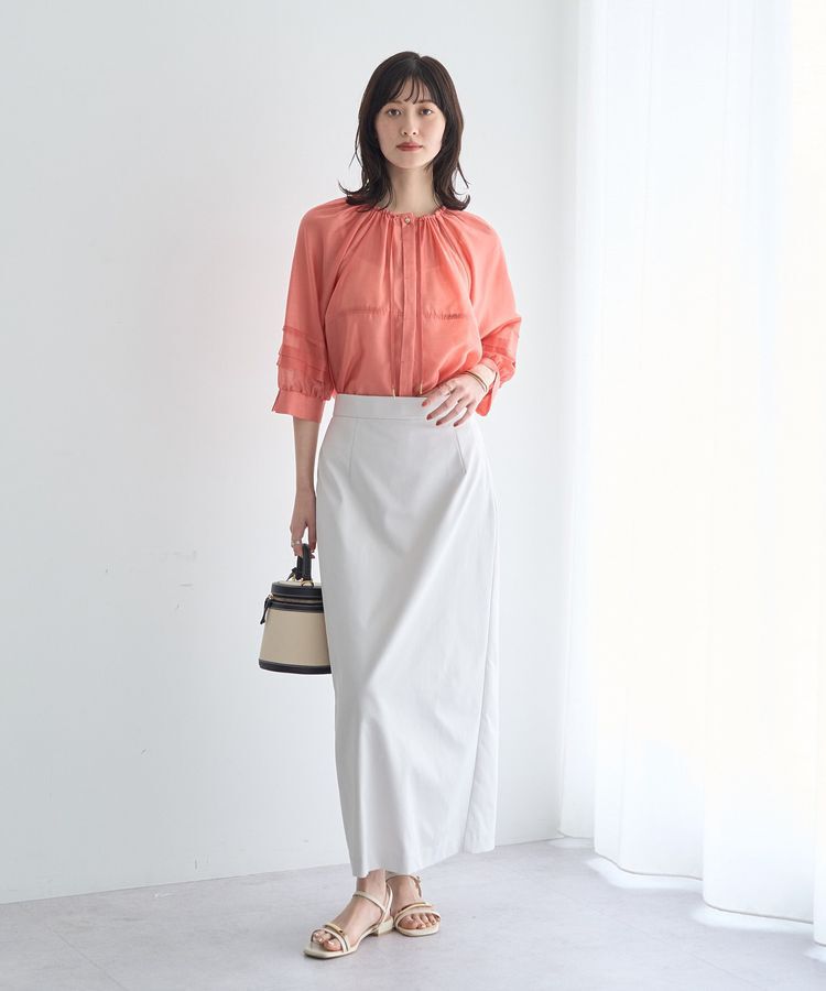 YECCA VECCA「タックスリーブシアーシャツ」|シャツ・ブラウス|