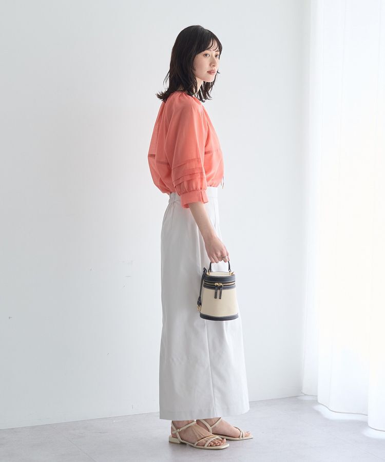 YECCA VECCA「タックスリーブシアーシャツ」|シャツ・ブラウス|