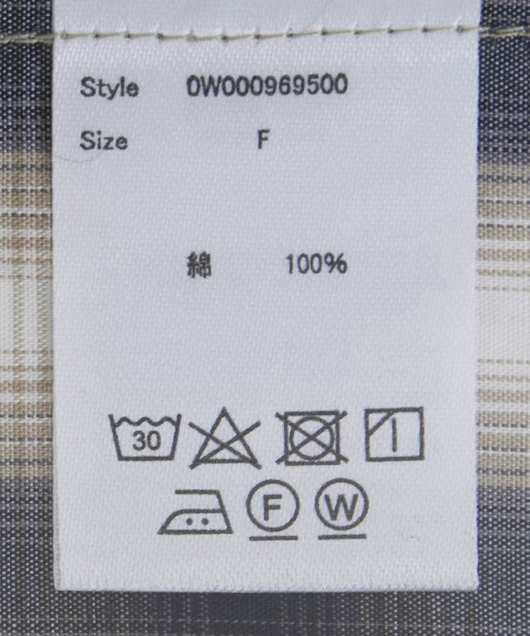 GARAGE OF GOOD CLOTHING「オンブレチェックショート丈シャツ」|シャツ・ブラウス|