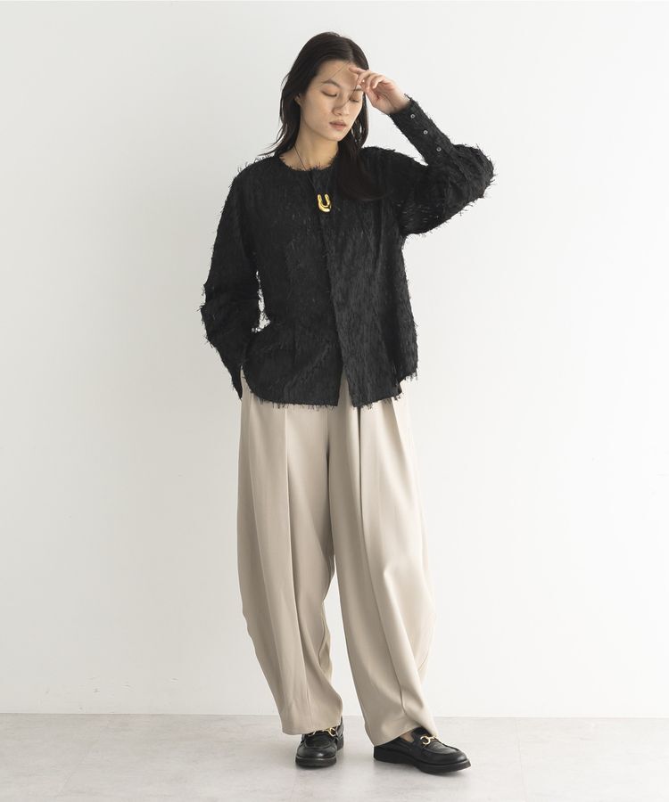 GARAGE OF GOOD CLOTHING「ジャガードタックブラウス」|シャツ・ブラウス|