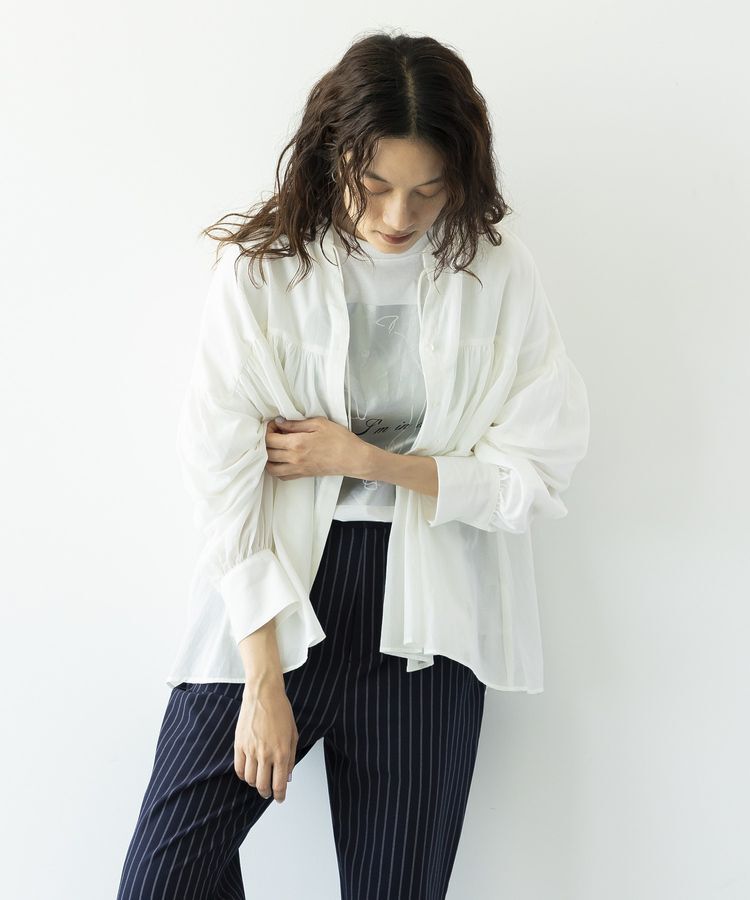 GARAGE OF GOOD CLOTHING「コットンギャザーブラウス」|シャツ・ブラウス|