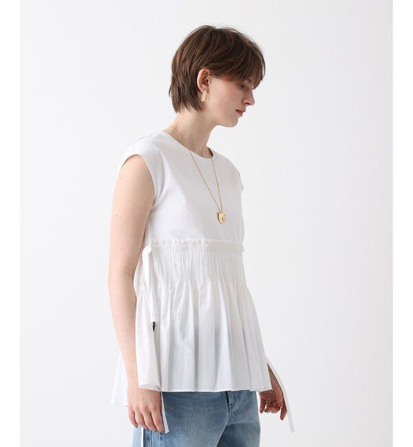allureville「刺繍プリーツペプラムプルオーバー」|Tシャツ・カットソー|
