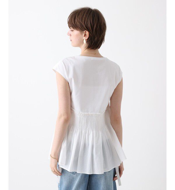 allureville「刺繍プリーツペプラムプルオーバー」|Tシャツ・カットソー|