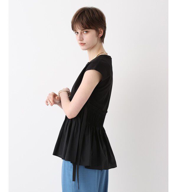 allureville「刺繍プリーツペプラムプルオーバー」|Tシャツ・カットソー|