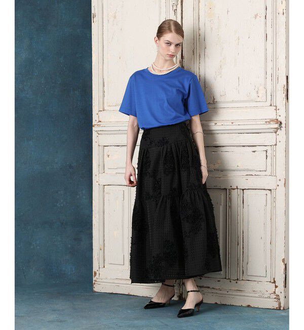 LOULOU WILLOUGHBY「パールネックレスＴシャツ」|Tシャツ・カットソー|