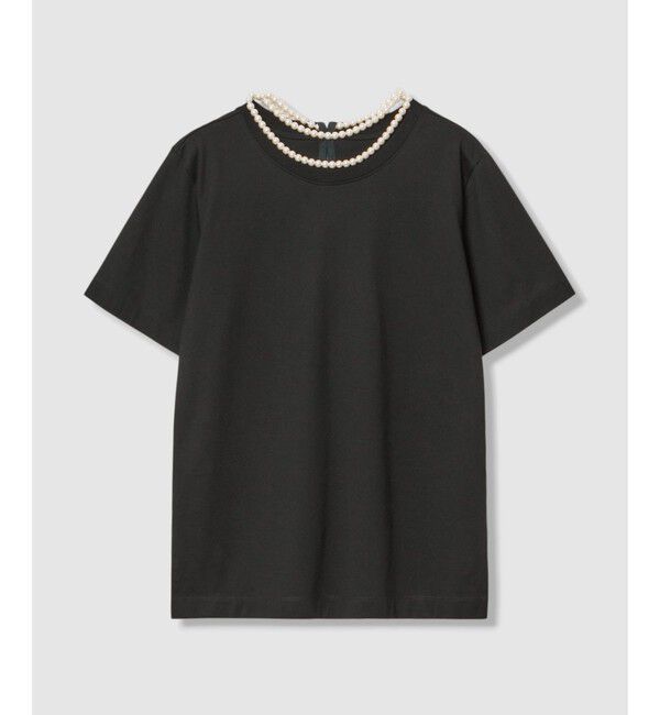 LOULOU WILLOUGHBY「パールネックレスＴシャツ」|Tシャツ・カットソー|