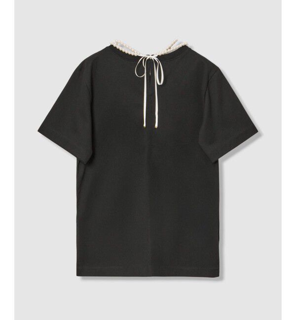 LOULOU WILLOUGHBY「パールネックレスＴシャツ」|Tシャツ・カットソー|