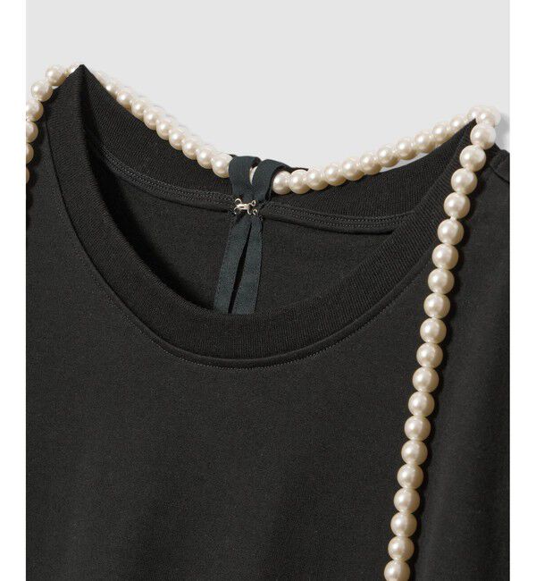 LOULOU WILLOUGHBY「パールネックレスＴシャツ」|Tシャツ・カットソー|