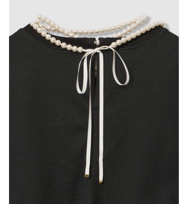 LOULOU WILLOUGHBY「パールネックレスＴシャツ」|Tシャツ・カットソー|