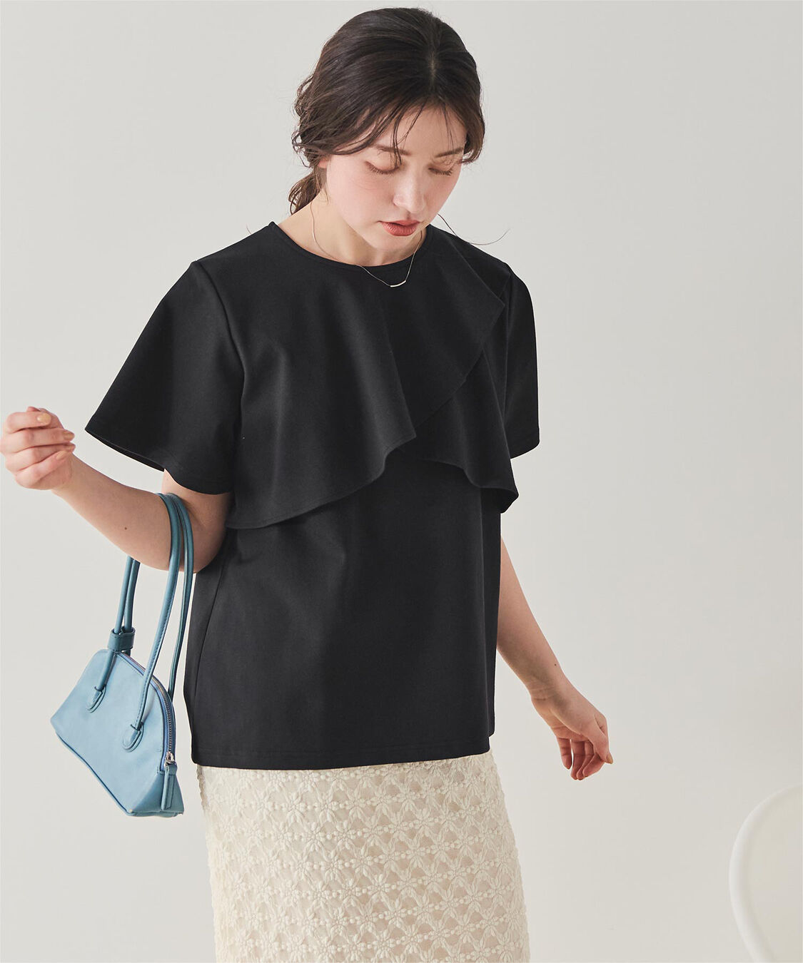 titivate「機能性カットソーフレアデザイントップス」|Tシャツ・カットソー|