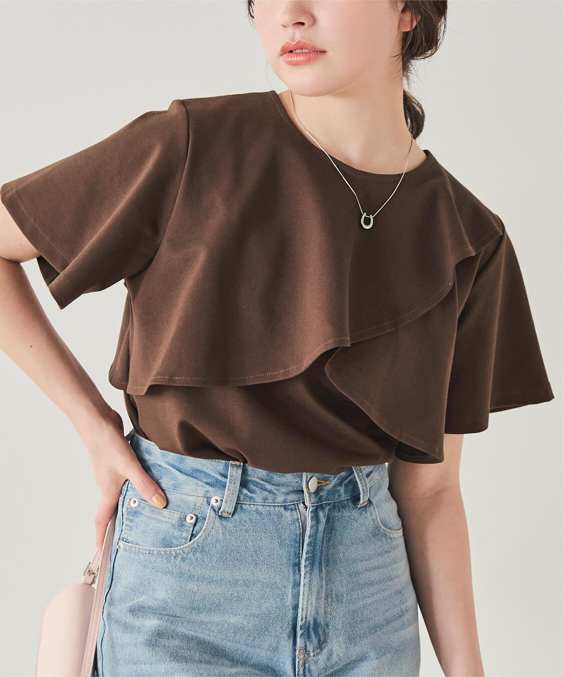 titivate「機能性カットソーフレアデザイントップス」|Tシャツ・カットソー|
