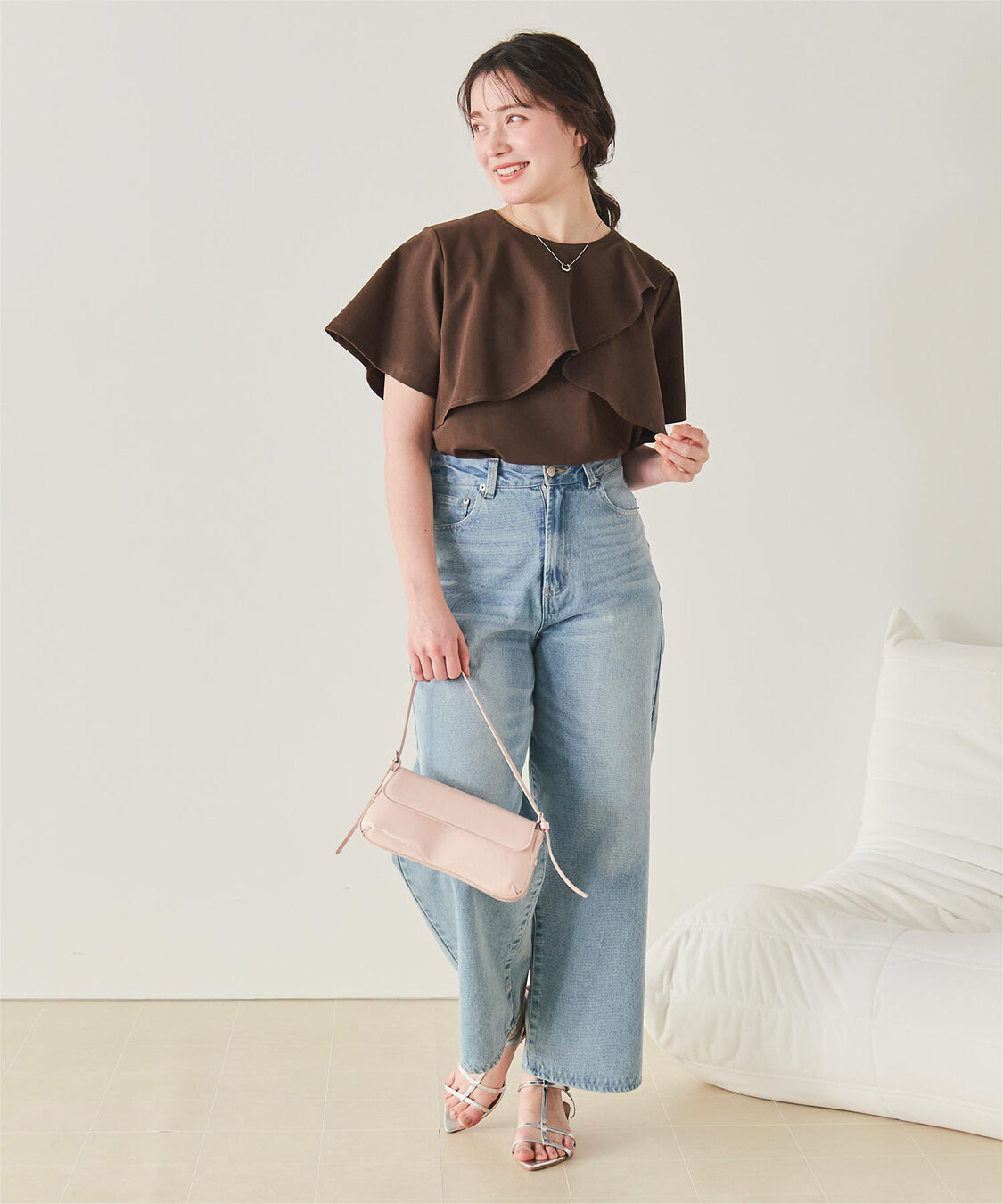titivate「機能性カットソーフレアデザイントップス」|Tシャツ・カットソー|