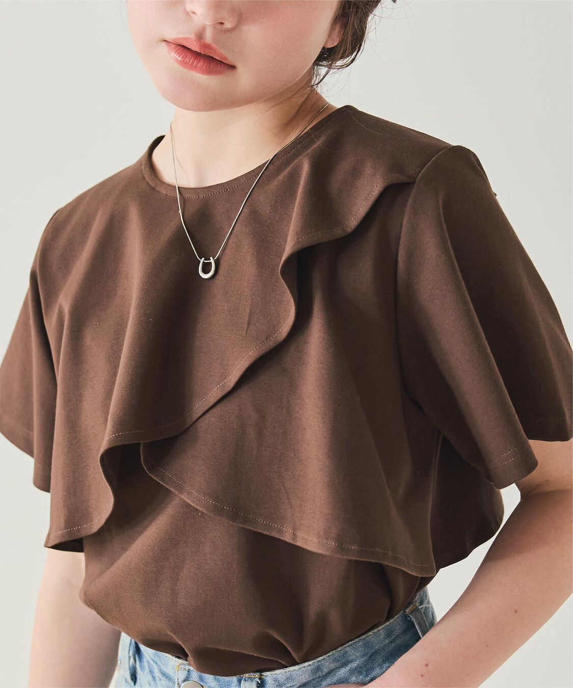 titivate「機能性カットソーフレアデザイントップス」|Tシャツ・カットソー|