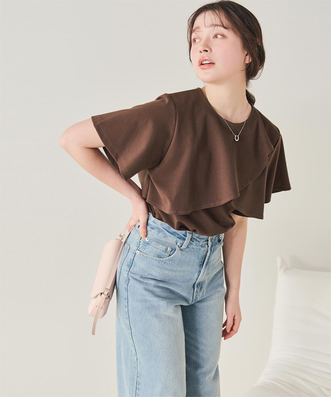 titivate「機能性カットソーフレアデザイントップス」|Tシャツ・カットソー|