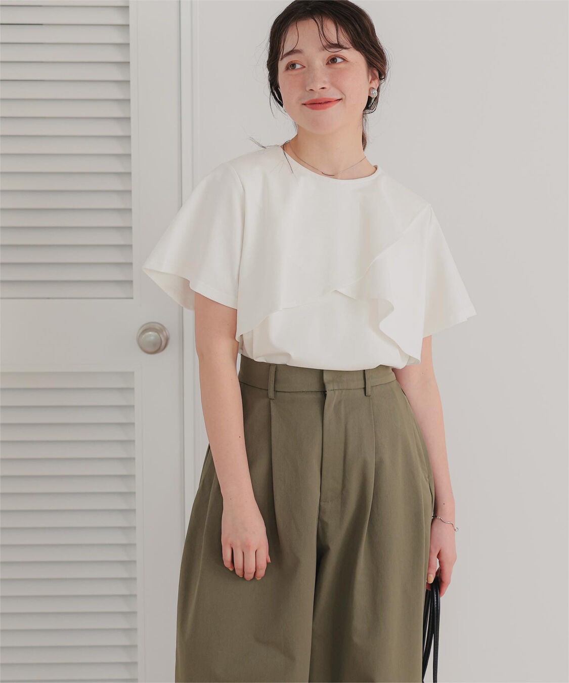 titivate「機能性カットソーフレアデザイントップス」|Tシャツ・カットソー|