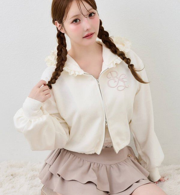  「【SMサイズ展開あり】バックレースアップティアードスカパン」|スカート|