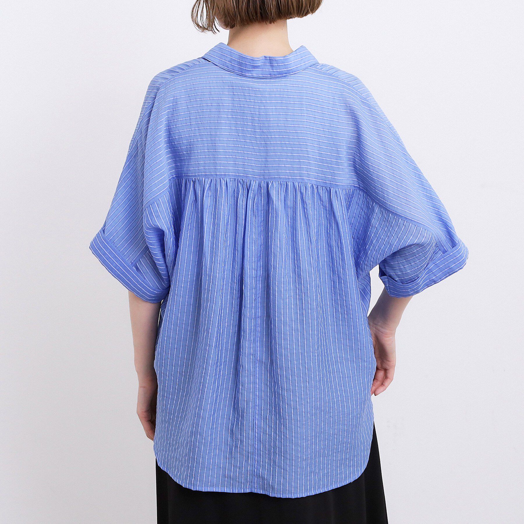 grove「【洗濯機◎・体型カバー】ON/OFF使える、シアースキッパーシャツ」|シャツ・ブラウス|