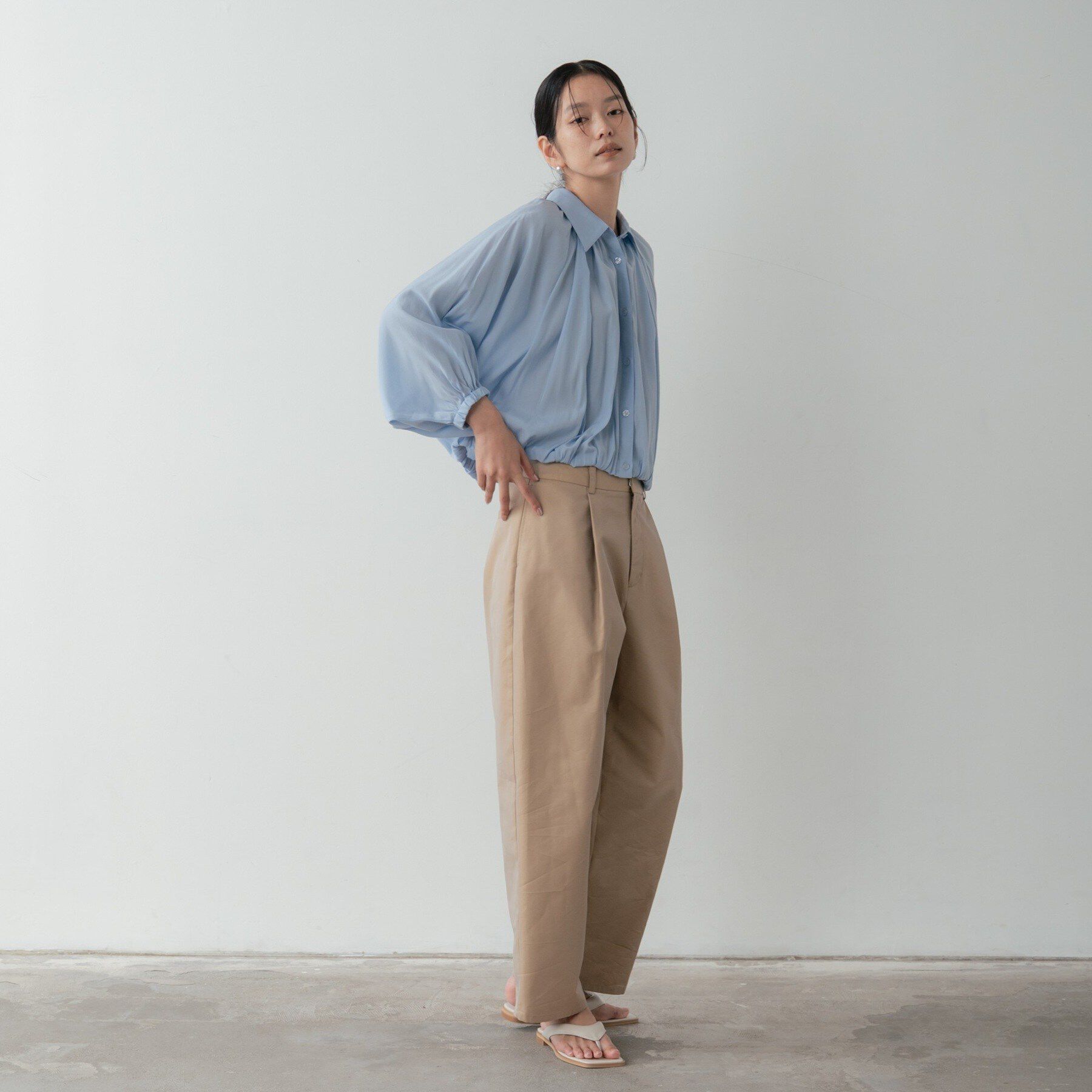 GALLEST「バルーンシアーブラウス【接触冷感】」|シャツ・ブラウス|