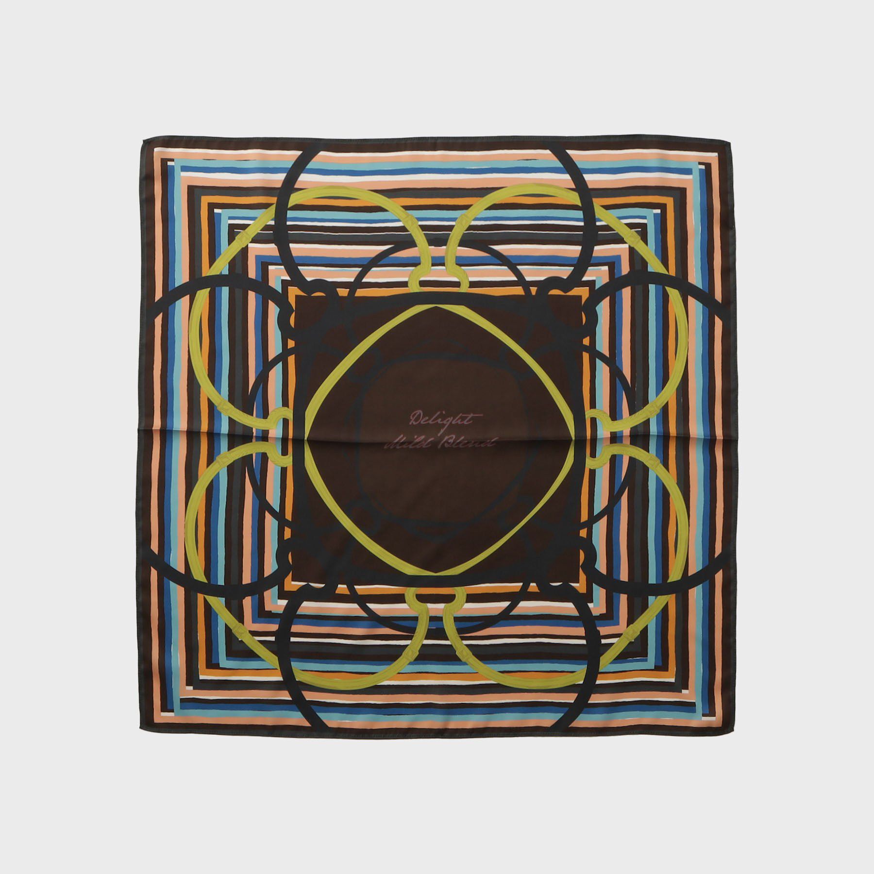 INDIVI「【70&times;70cm】ランダムストライプスカーフ」|ストール|