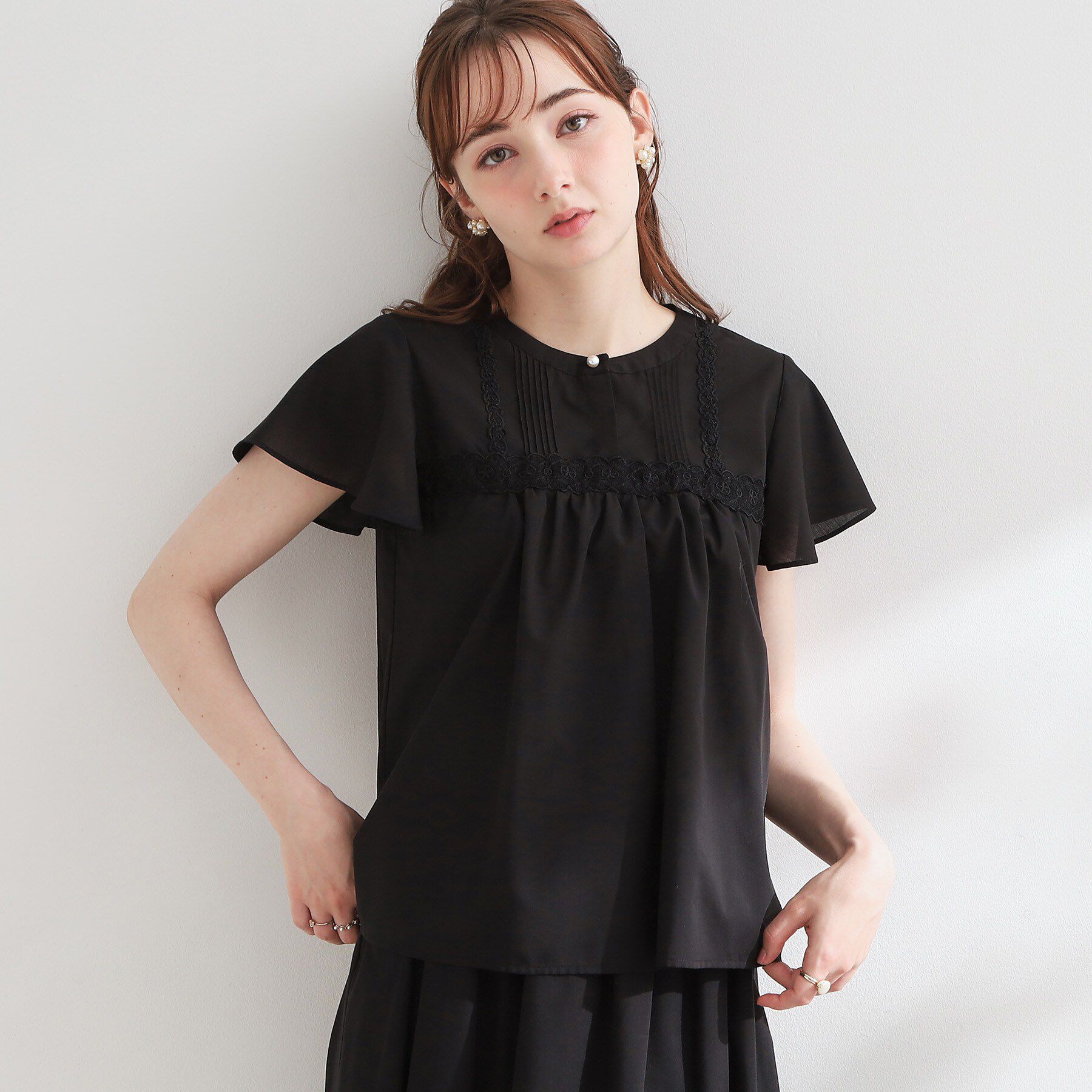 Couture broach「レースハギブラウス」|シャツ・ブラウス|