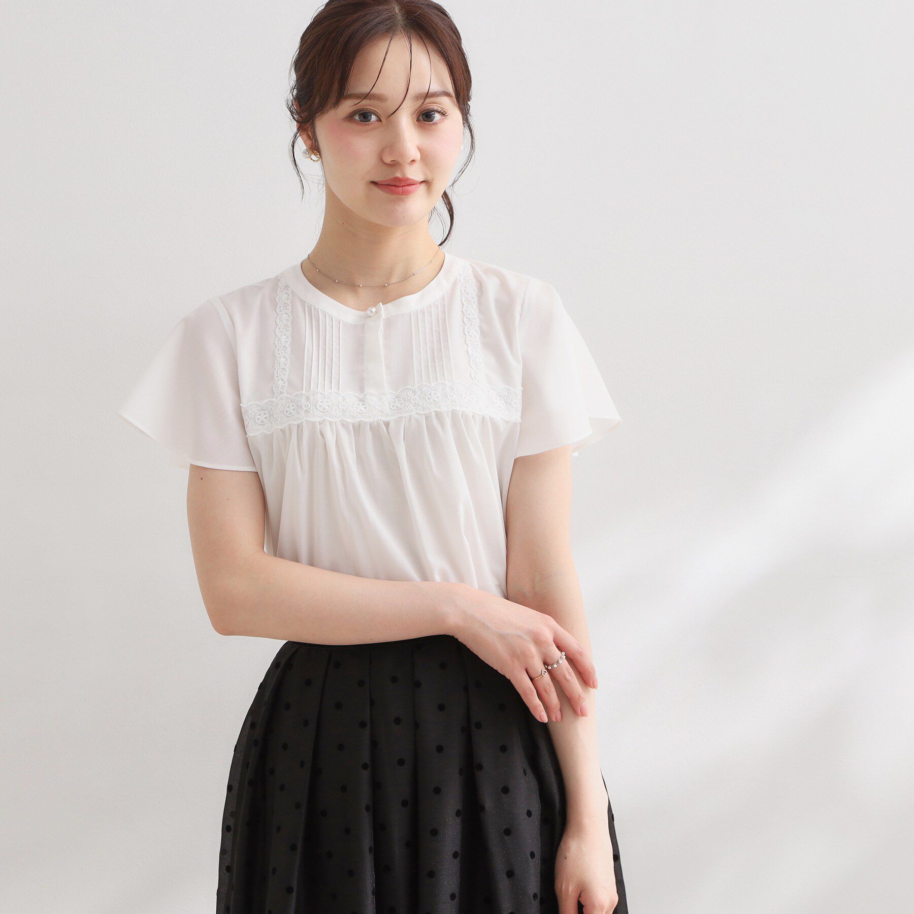 Couture broach「レースハギブラウス」|シャツ・ブラウス|