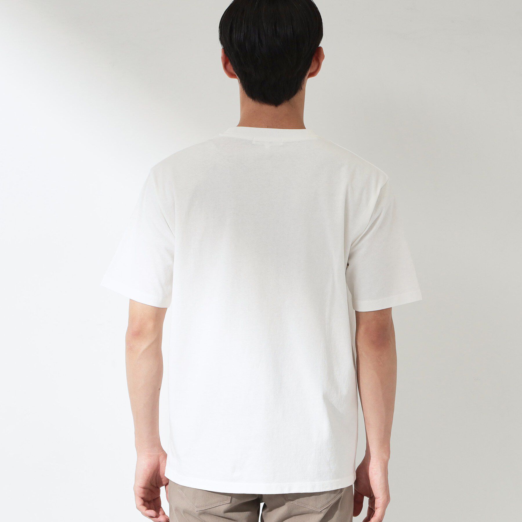 THE SHOP TK「【なめらかでソフトな肌触り】ロゴ コットン半袖Tシャツ 洗濯機OK」|Tシャツ・カットソー|