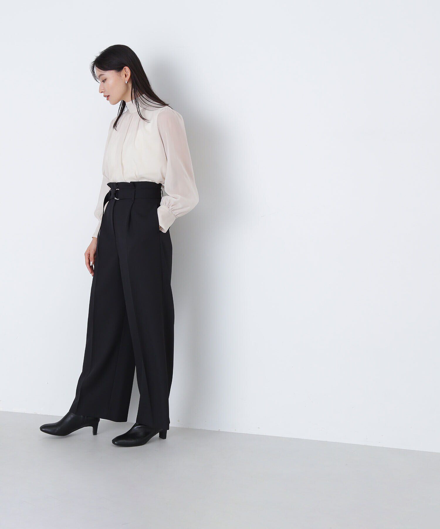  「＜クリアツイルセットアップシリーズ＞ベルテッドワイドパンツ」|その他|