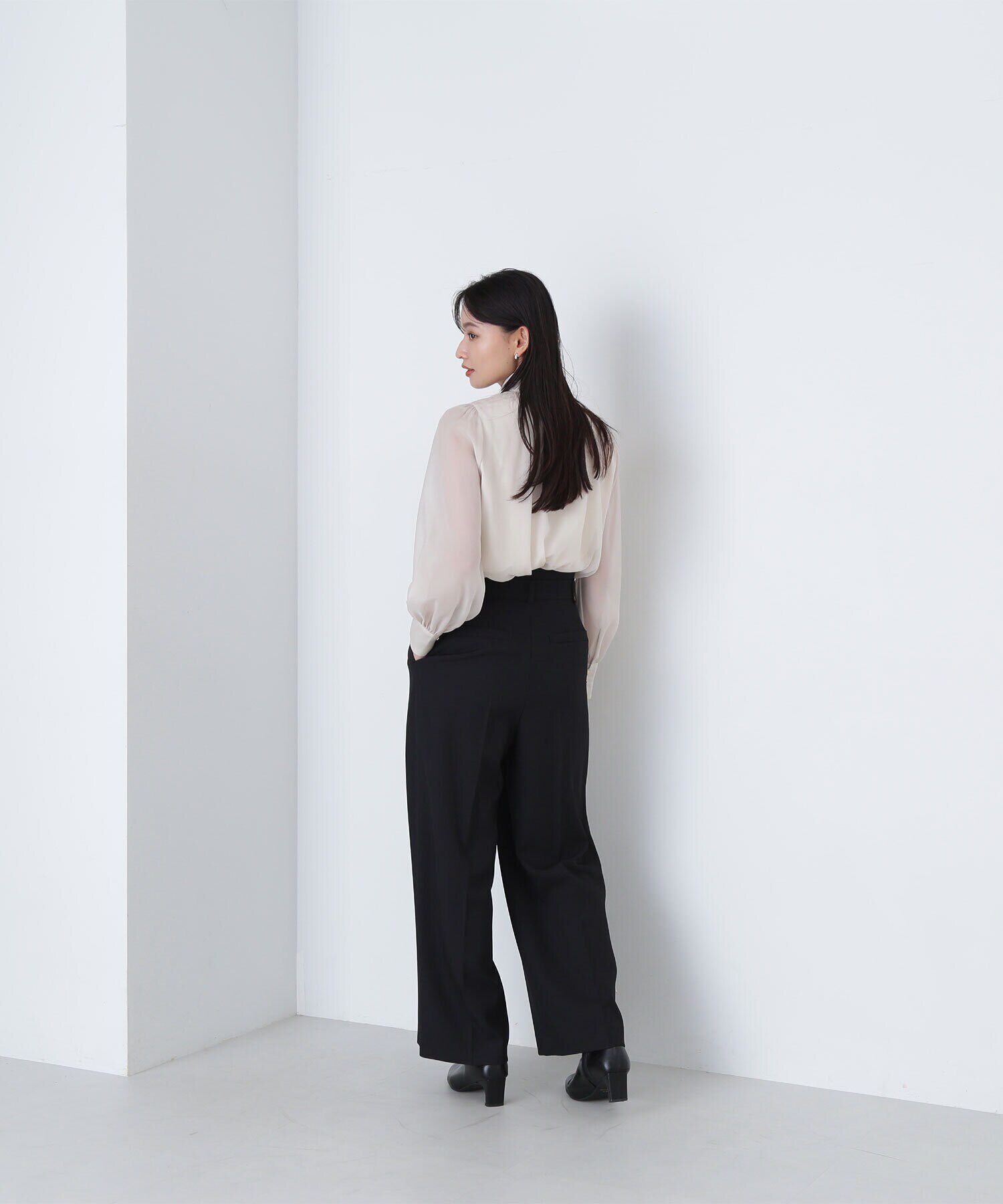 「＜クリアツイルセットアップシリーズ＞ベルテッドワイドパンツ」|その他|