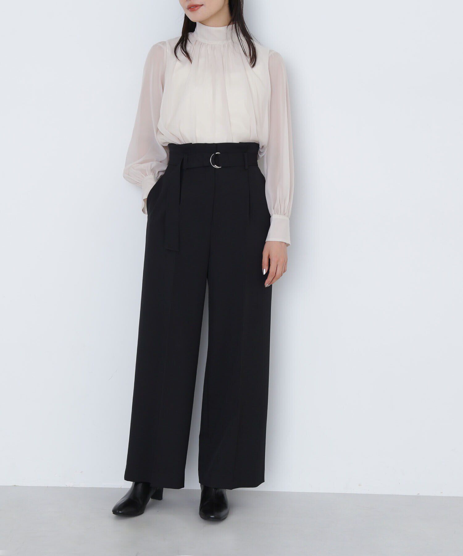  「＜クリアツイルセットアップシリーズ＞ベルテッドワイドパンツ」|その他|