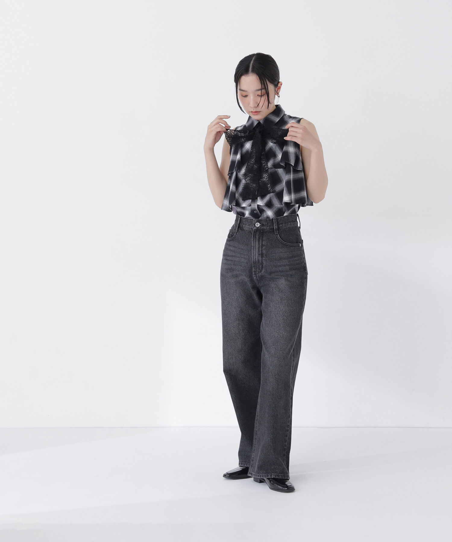  「ワイドストレートデニムパンツ」|その他|