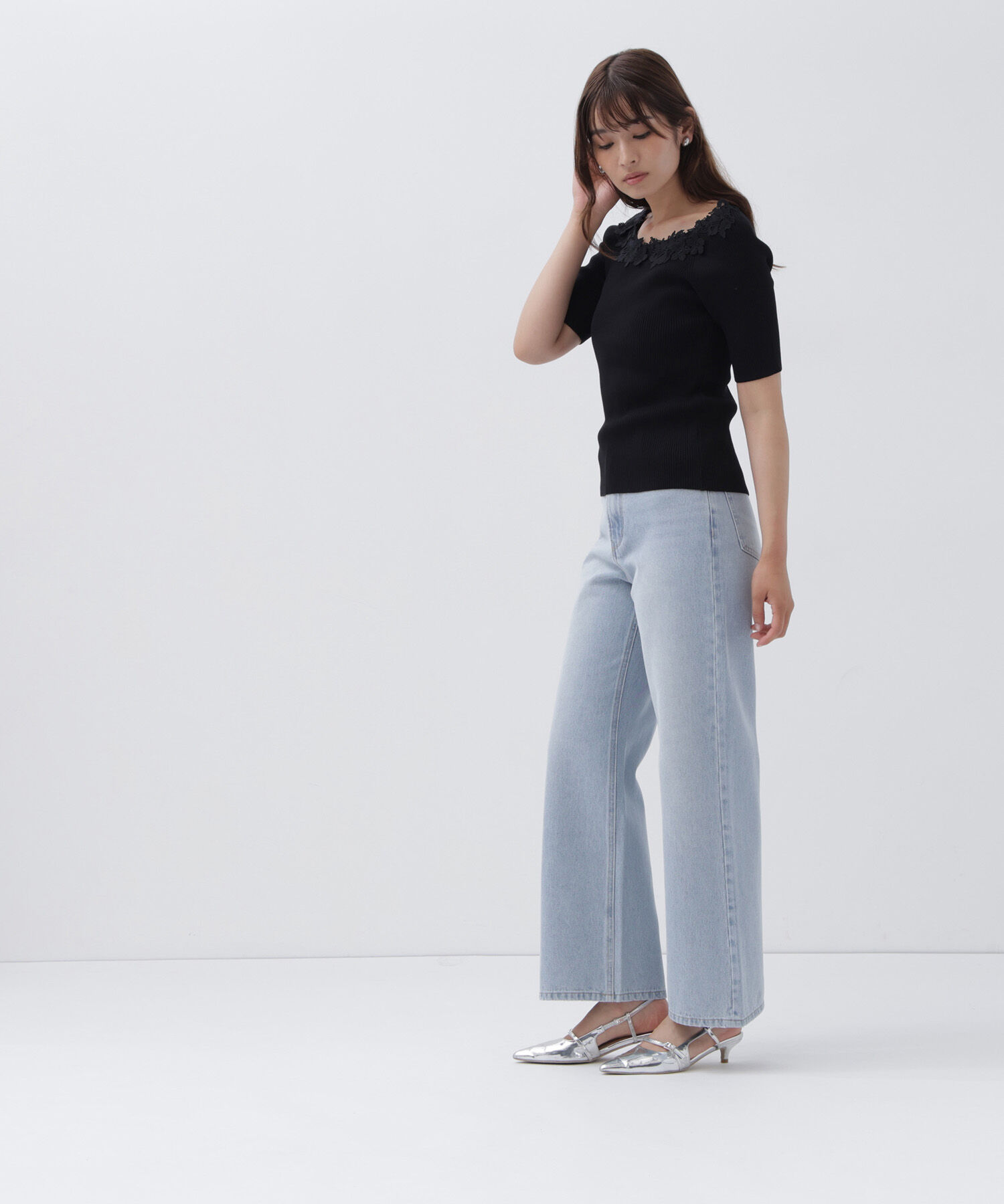  「ワイドストレートデニムパンツ」|その他|