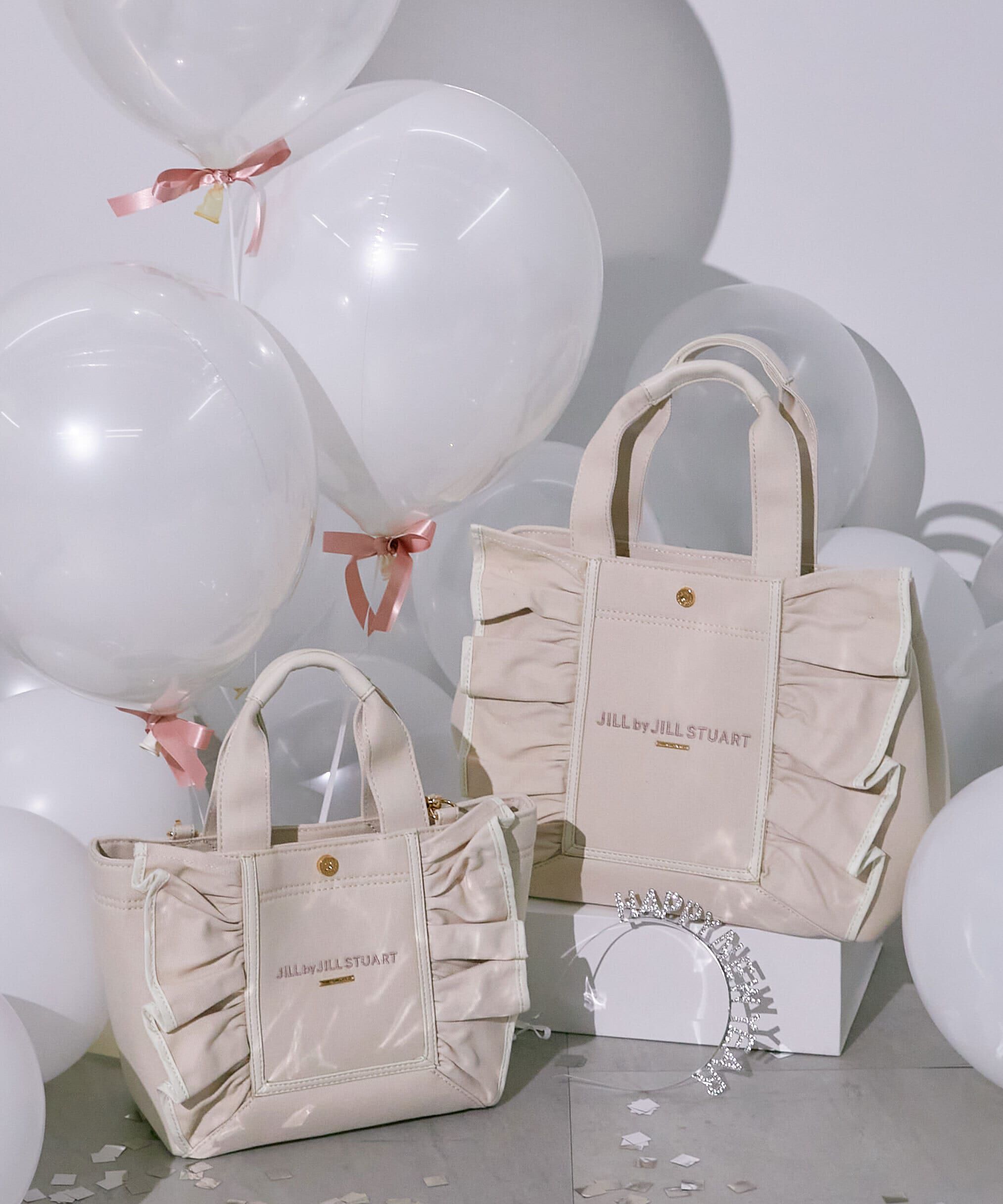  「フレームフリルトート小」|その他|ピンク
