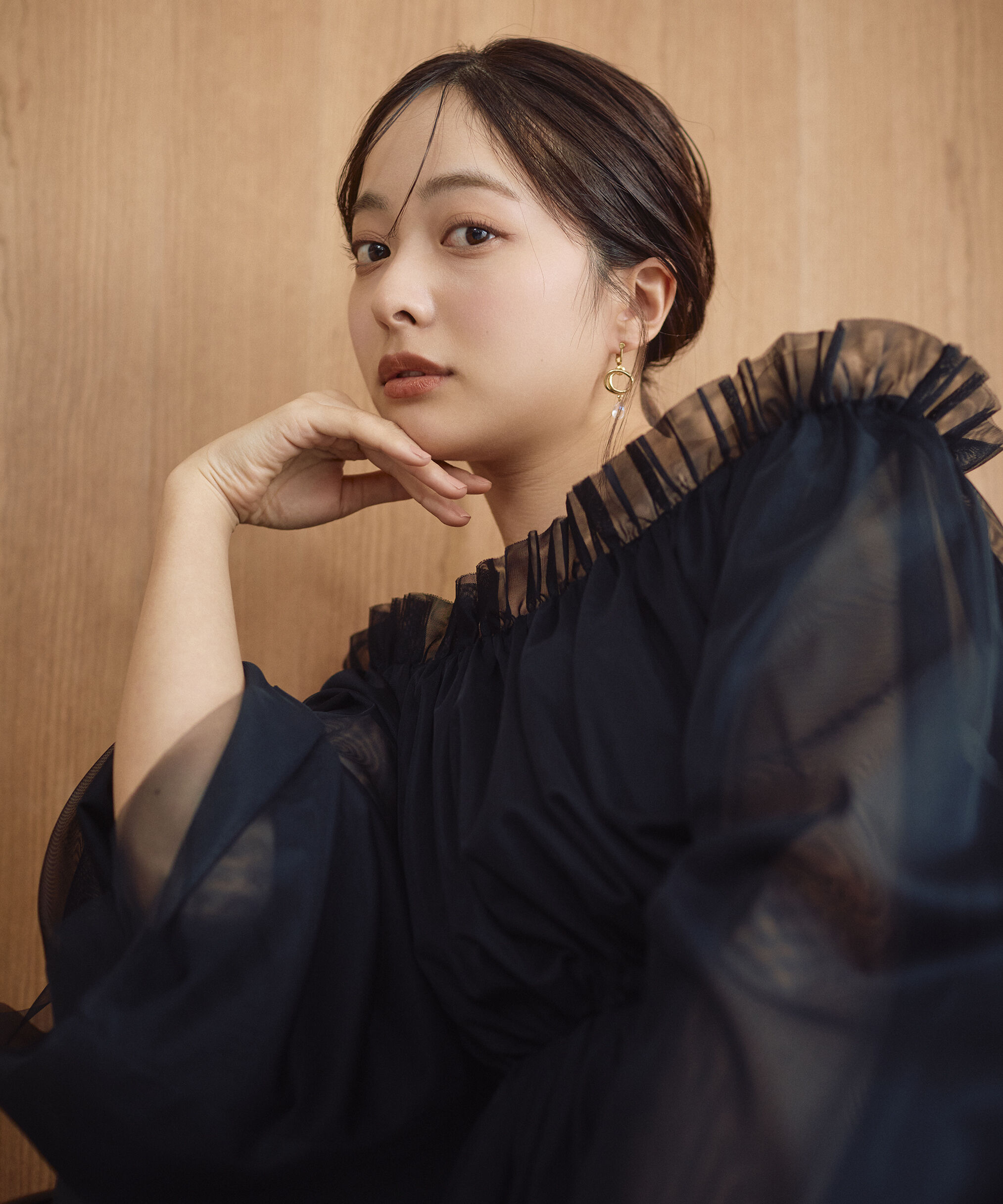 PROPORTION BODY DRESSING「チュールスリーブフレアブラウス　26SS」|シャツ・ブラウス|