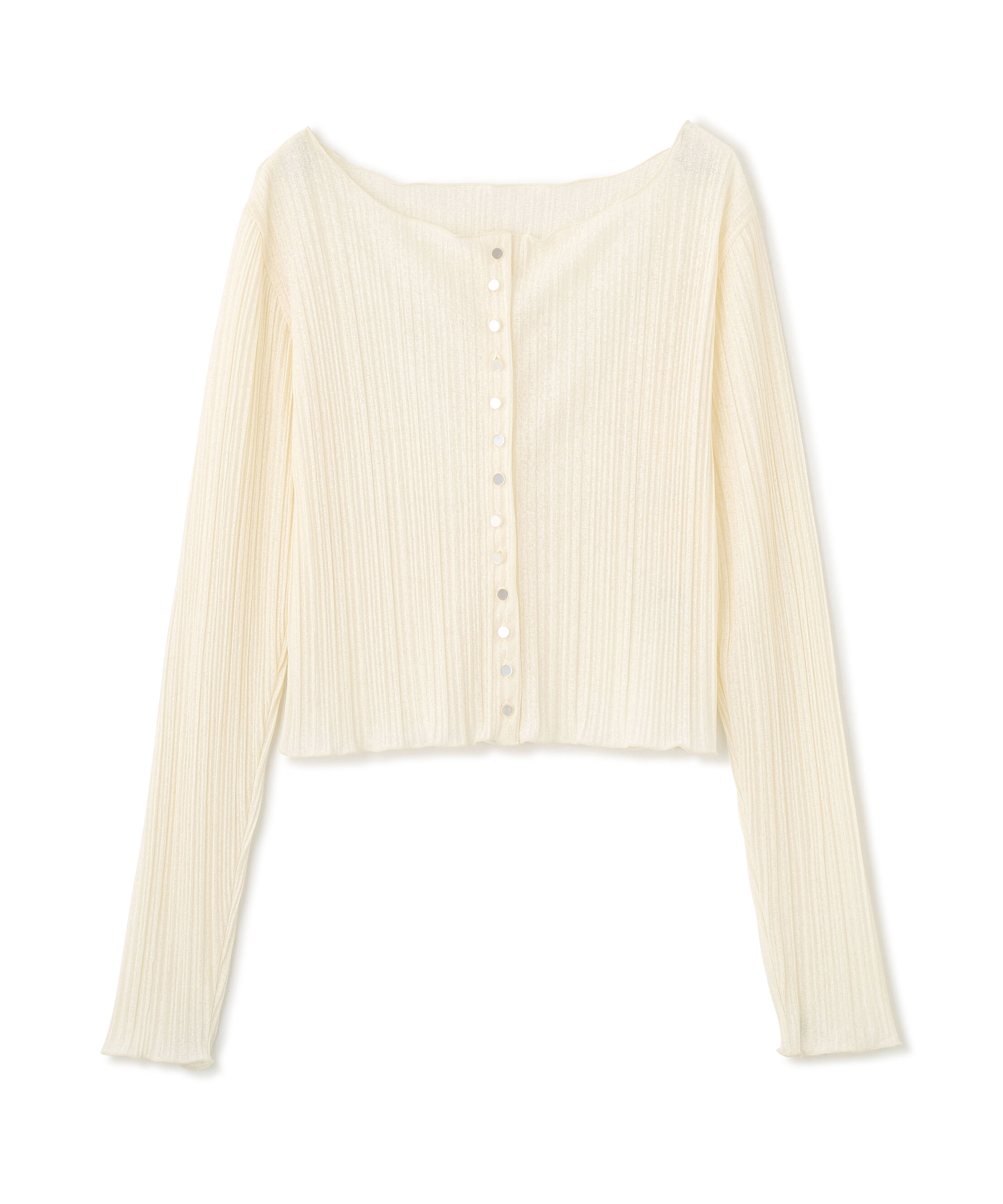 PROPORTION BODY DRESSING「〈a/mie〉前後2wayプリーツカットソーカーディガン 26SS」|Tシャツ・カットソー|