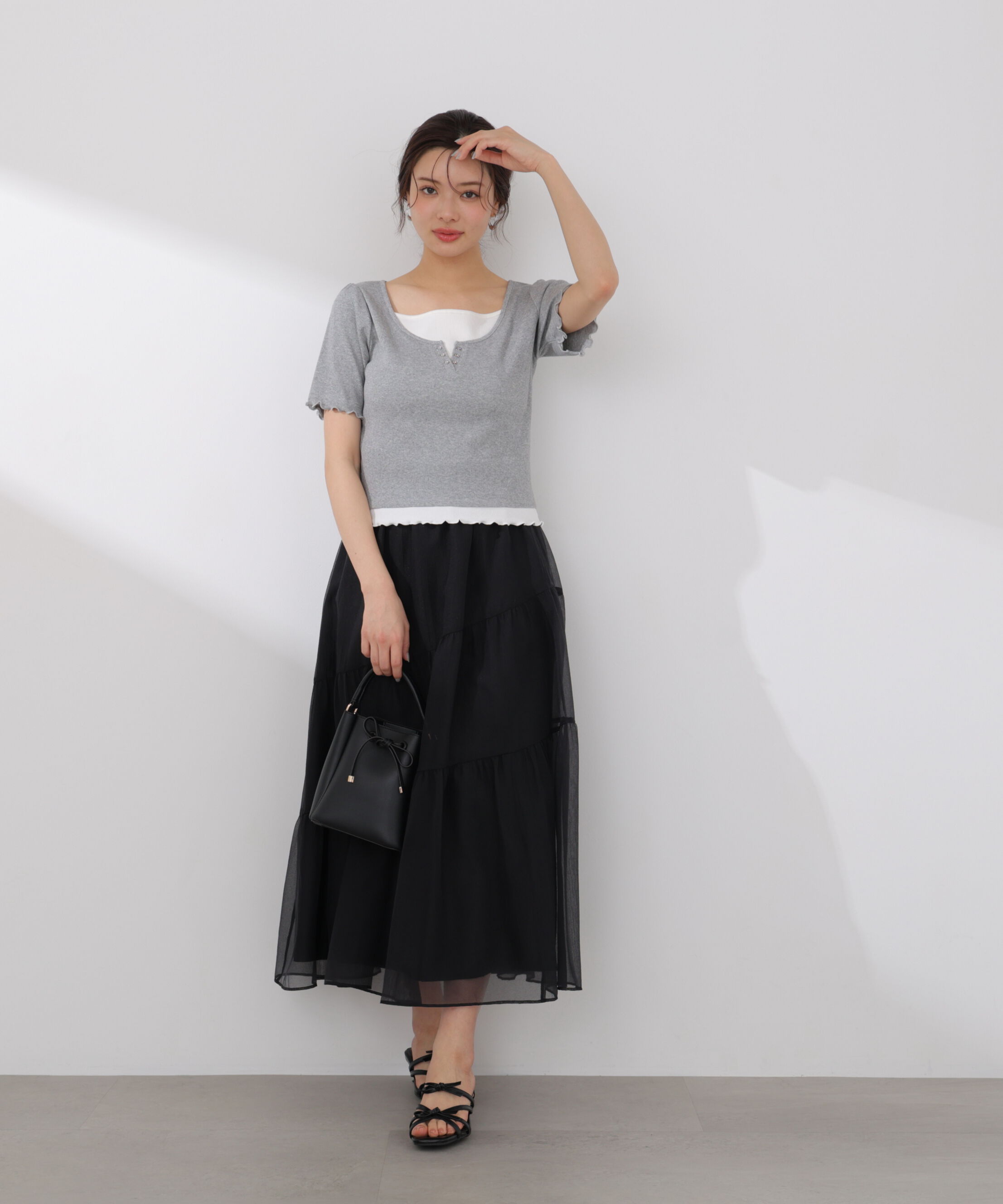 PROPORTION BODY DRESSING「アシメティアードスカート 26SS」|スカート|