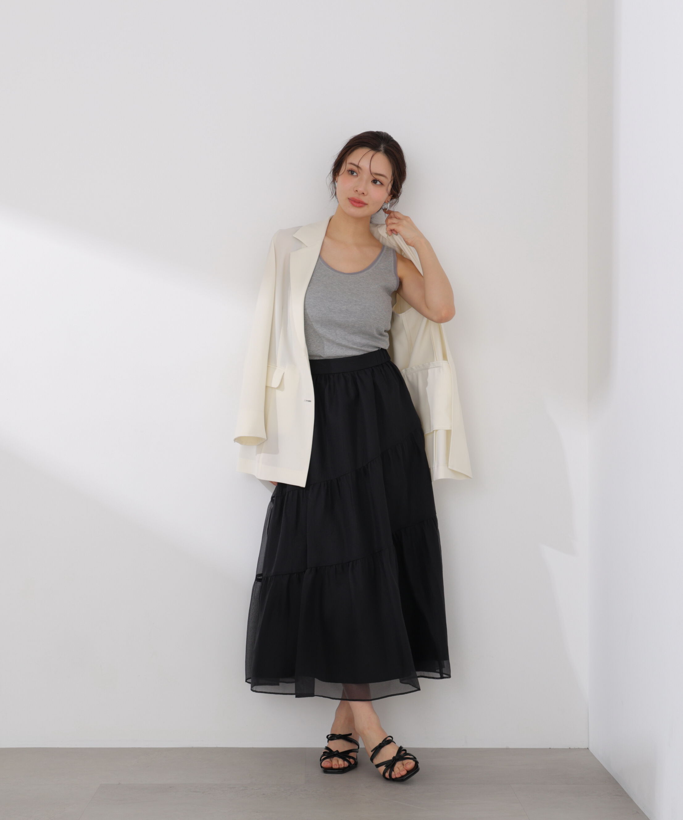 PROPORTION BODY DRESSING「アシメティアードスカート 26SS」|スカート|