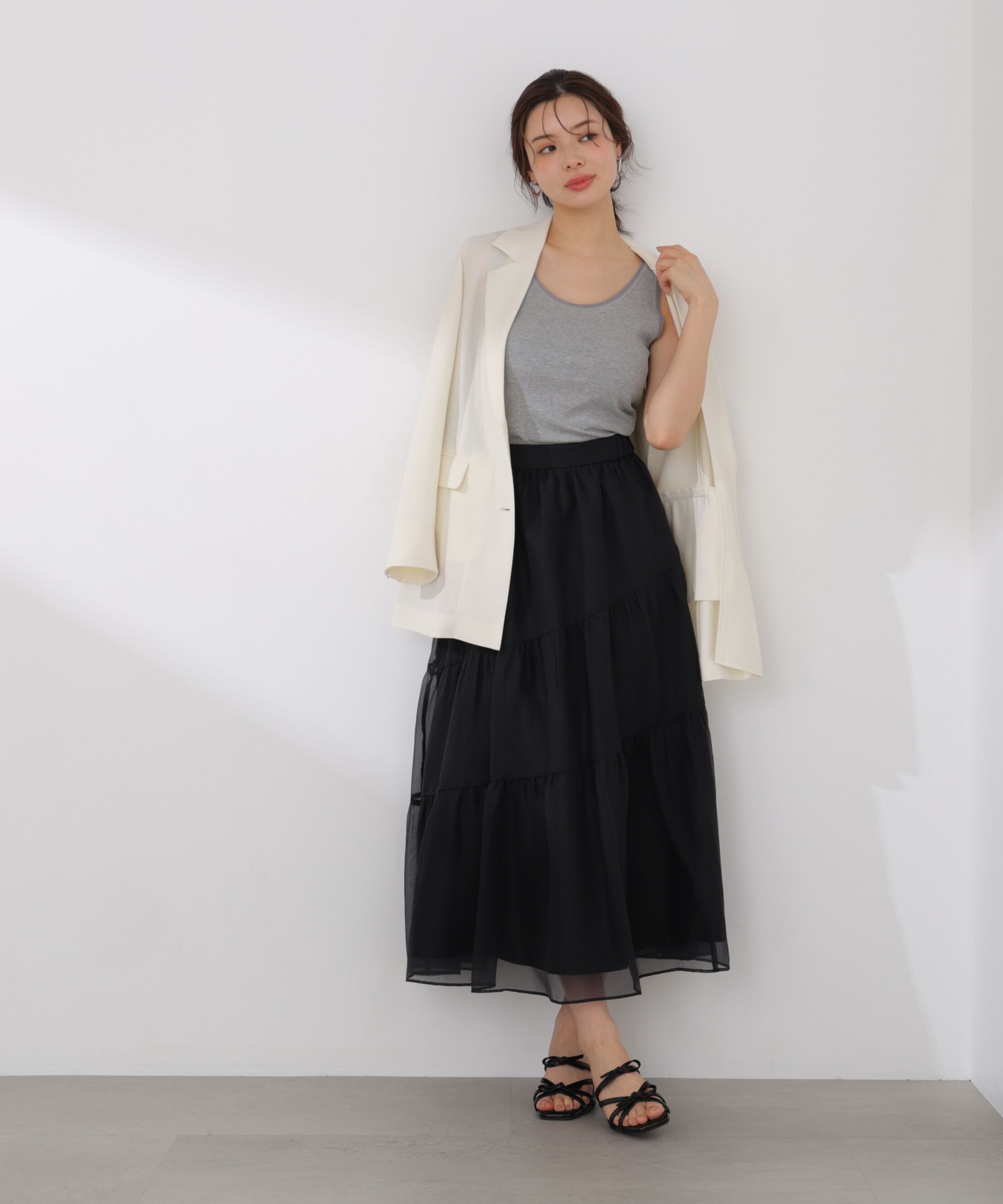 PROPORTION BODY DRESSING「アシメティアードスカート 26SS」|スカート|