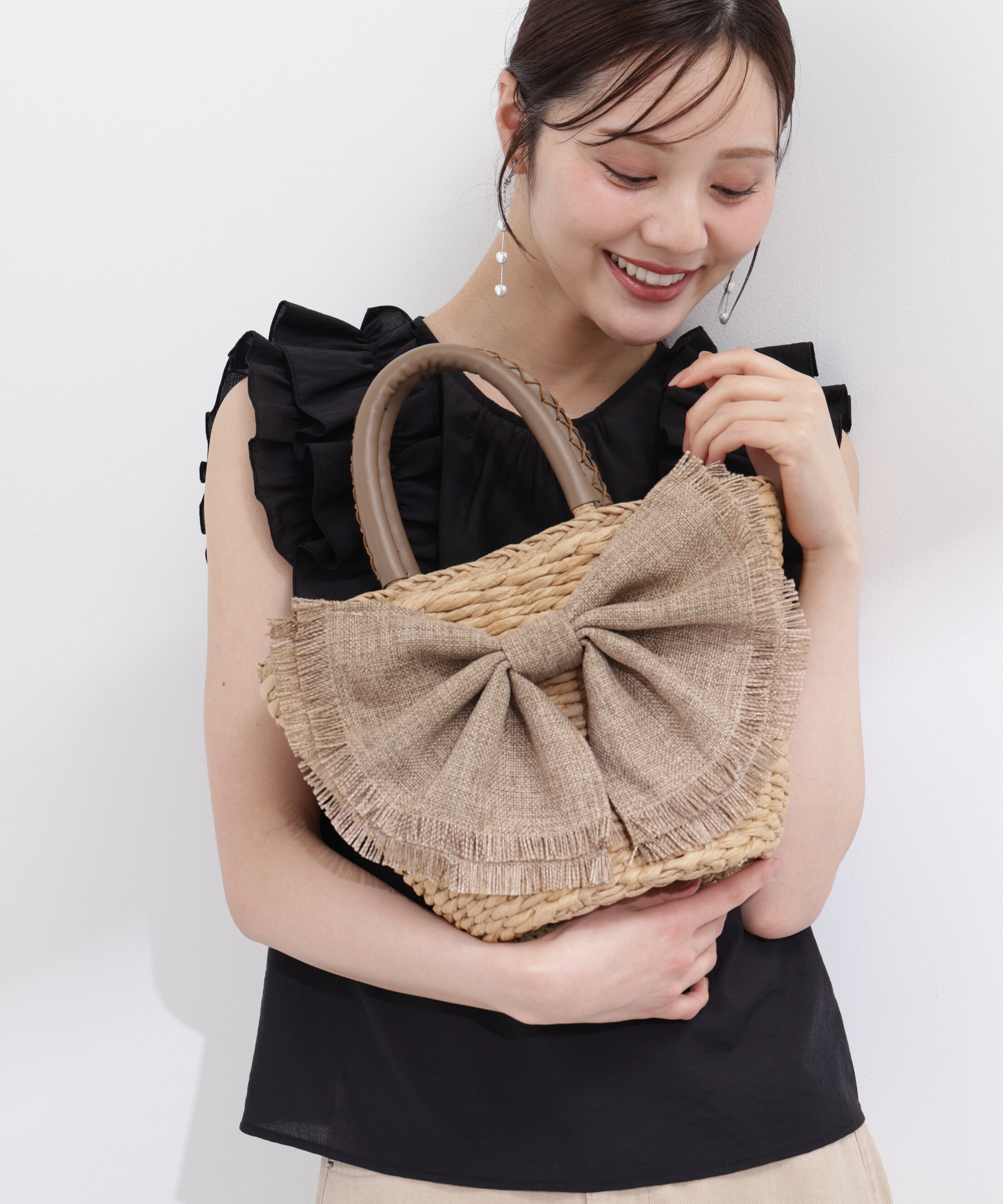 PROPORTION BODY DRESSING「フリンジリボンかごバッグ」|その他|