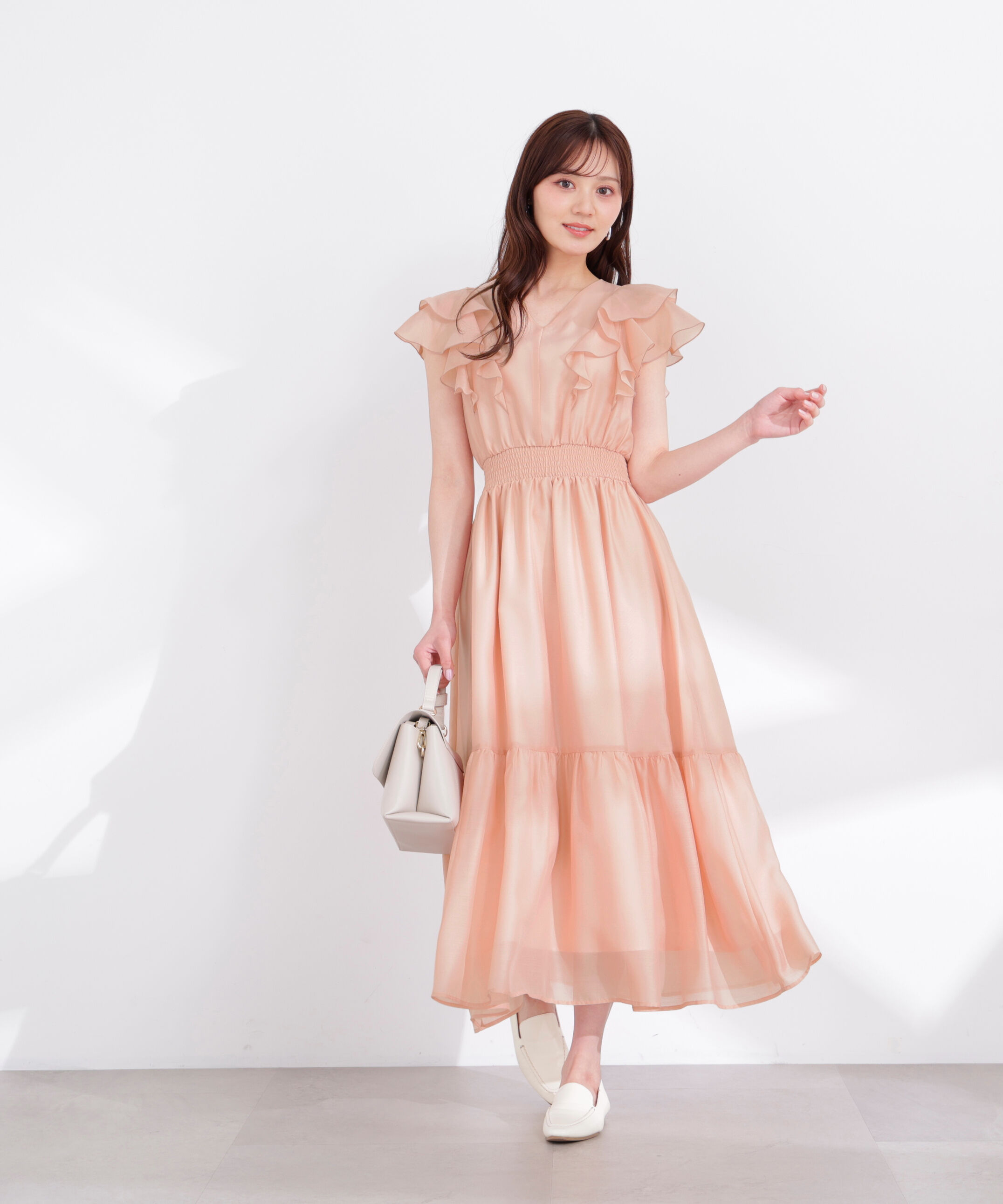 PROPORTION BODY DRESSING「ラッフルスリーブワンピース 26SS」|ワンピース|