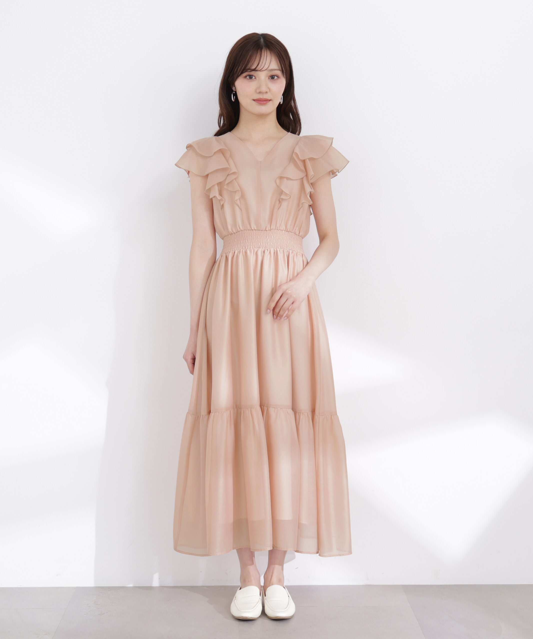 PROPORTION BODY DRESSING「ラッフルスリーブワンピース 26SS」|ワンピース|