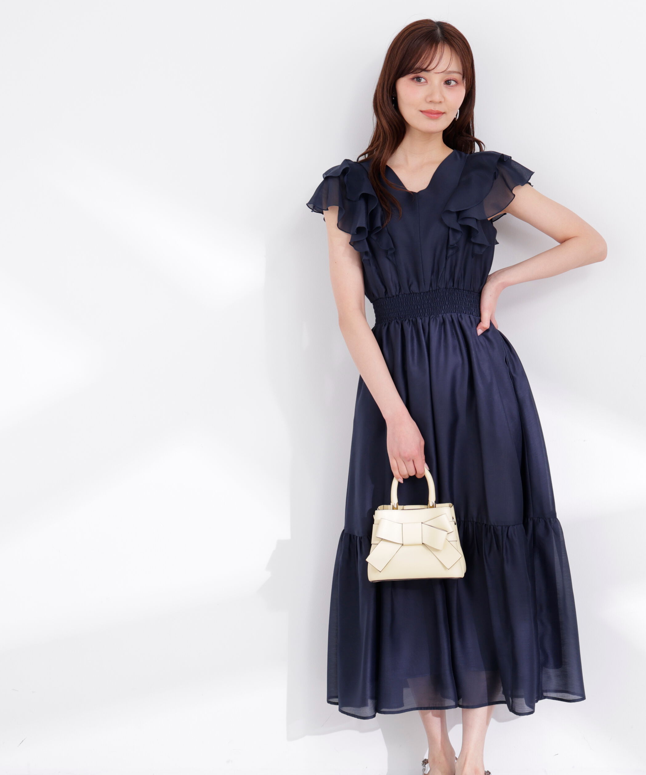 PROPORTION BODY DRESSING「ラッフルスリーブワンピース 26SS」|ワンピース|