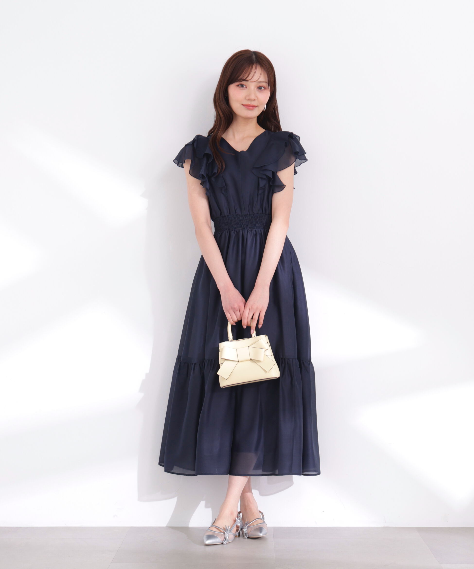 PROPORTION BODY DRESSING「ラッフルスリーブワンピース 26SS」|ワンピース|