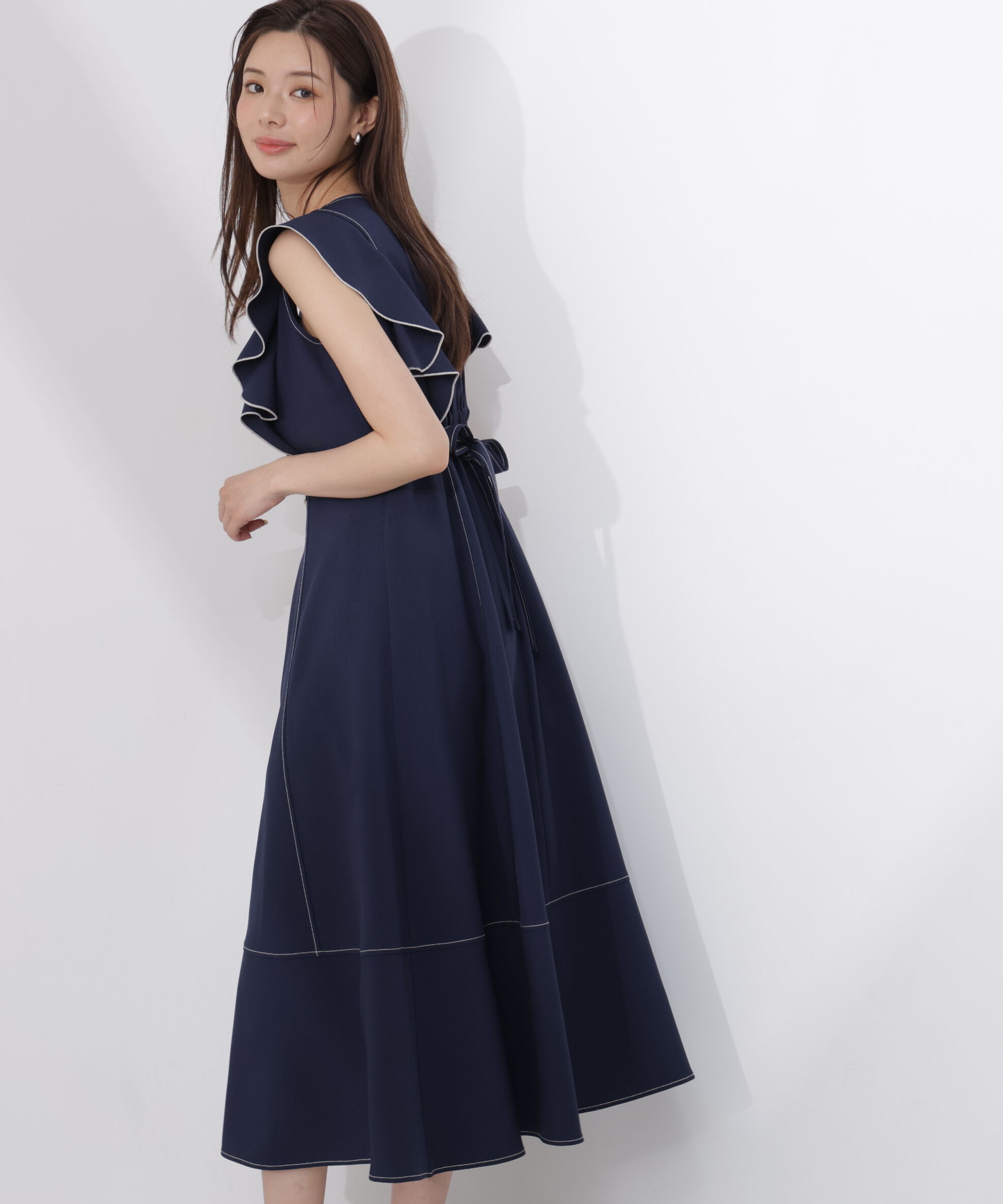 PROPORTION BODY DRESSING「フロントボタンステッチワンピース26SS」|ワンピース|