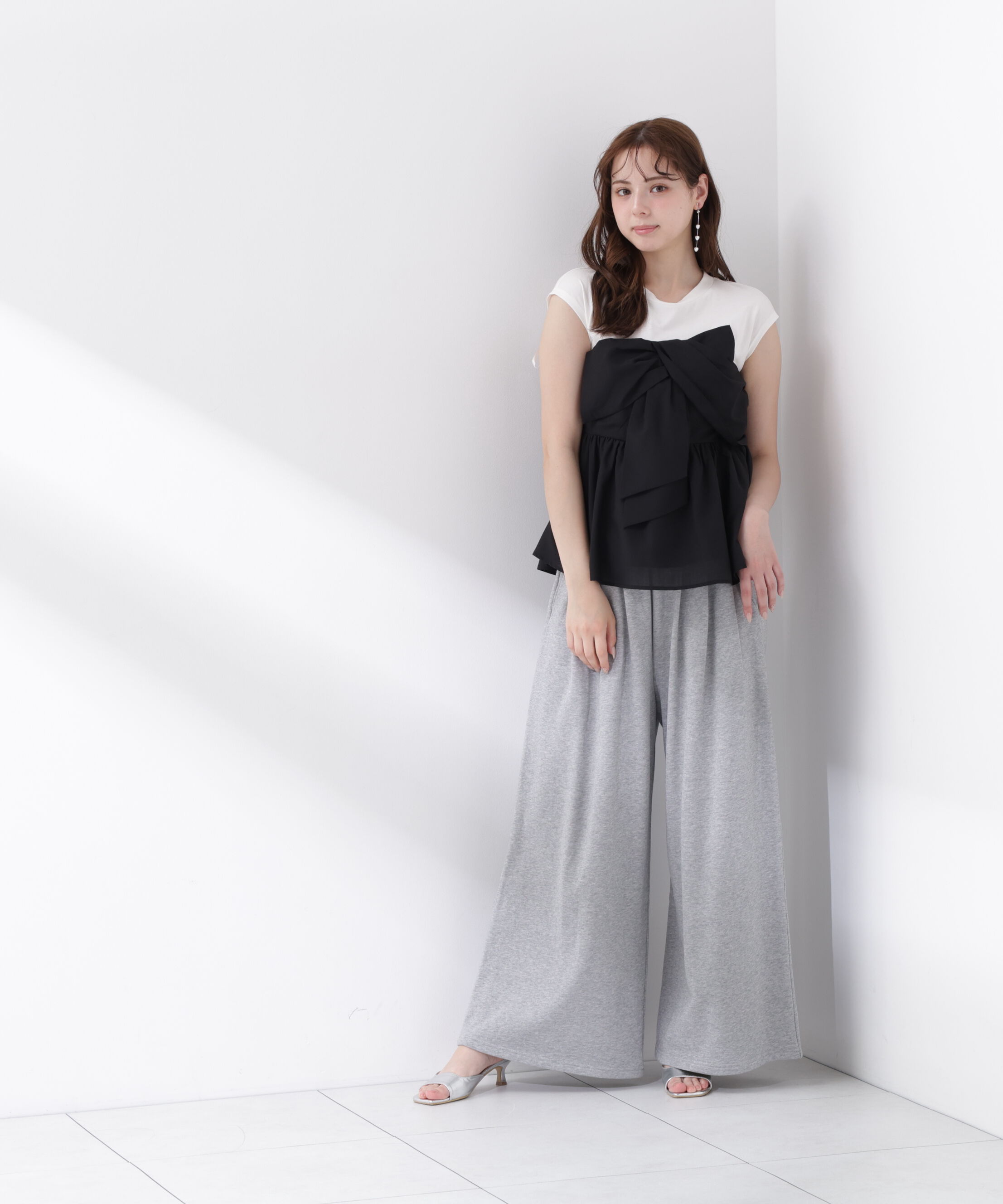 PROPORTION BODY DRESSING「フロントリボンドッキングカットソー」|Tシャツ・カットソー|