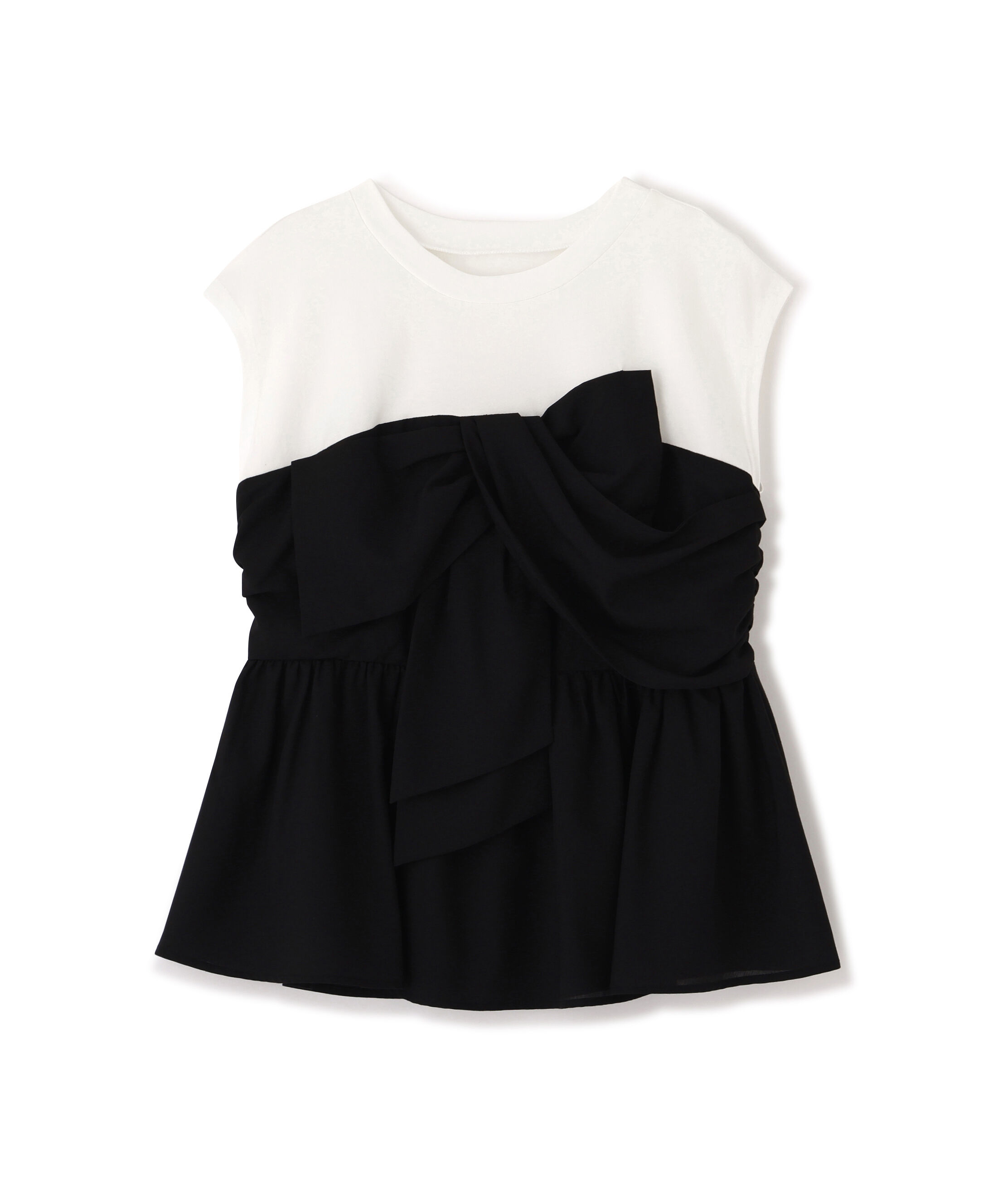 PROPORTION BODY DRESSING「フロントリボンドッキングカットソー」|Tシャツ・カットソー|