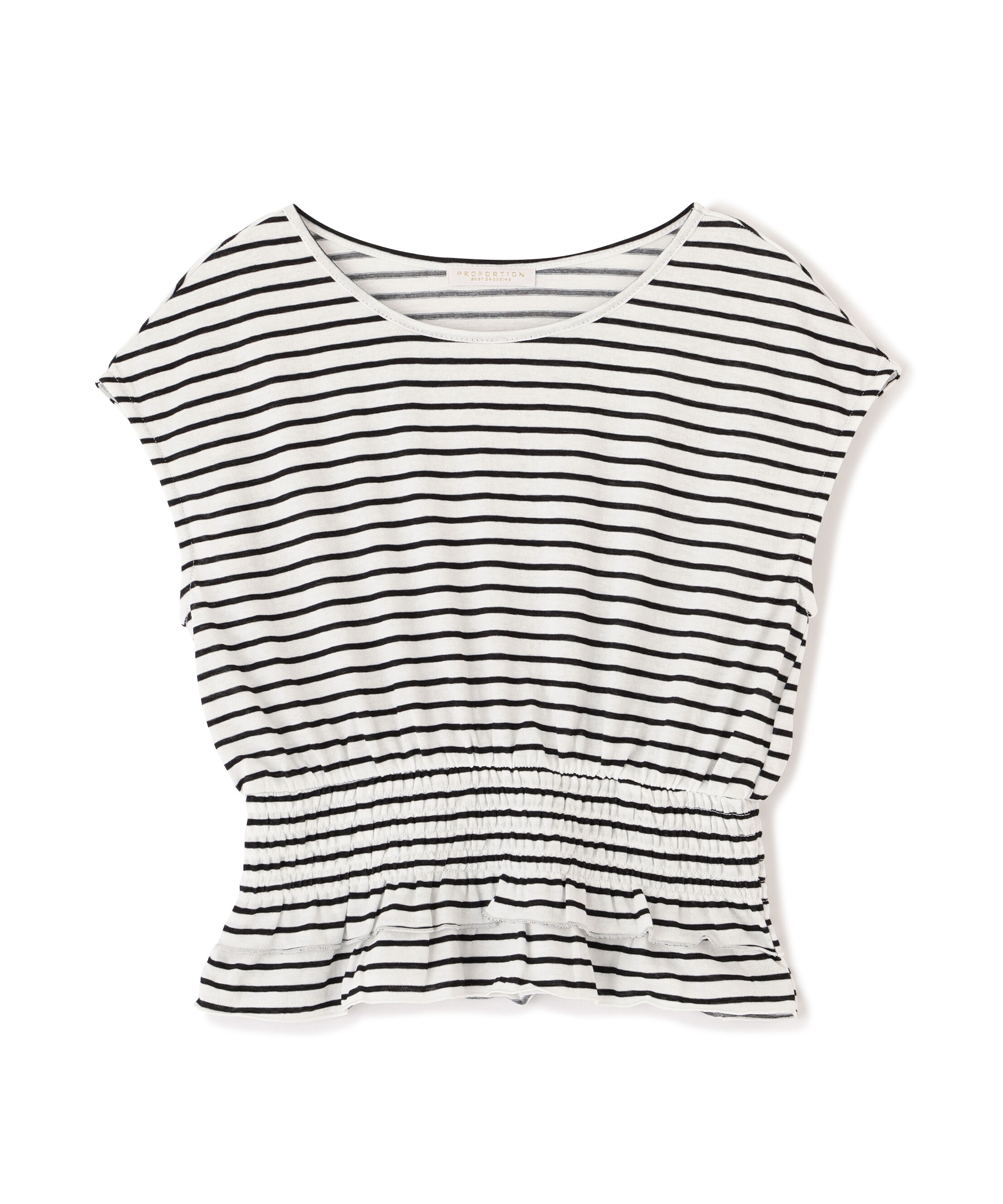 PROPORTION BODY DRESSING「ウエストギャザーカットトップス」|Tシャツ・カットソー|