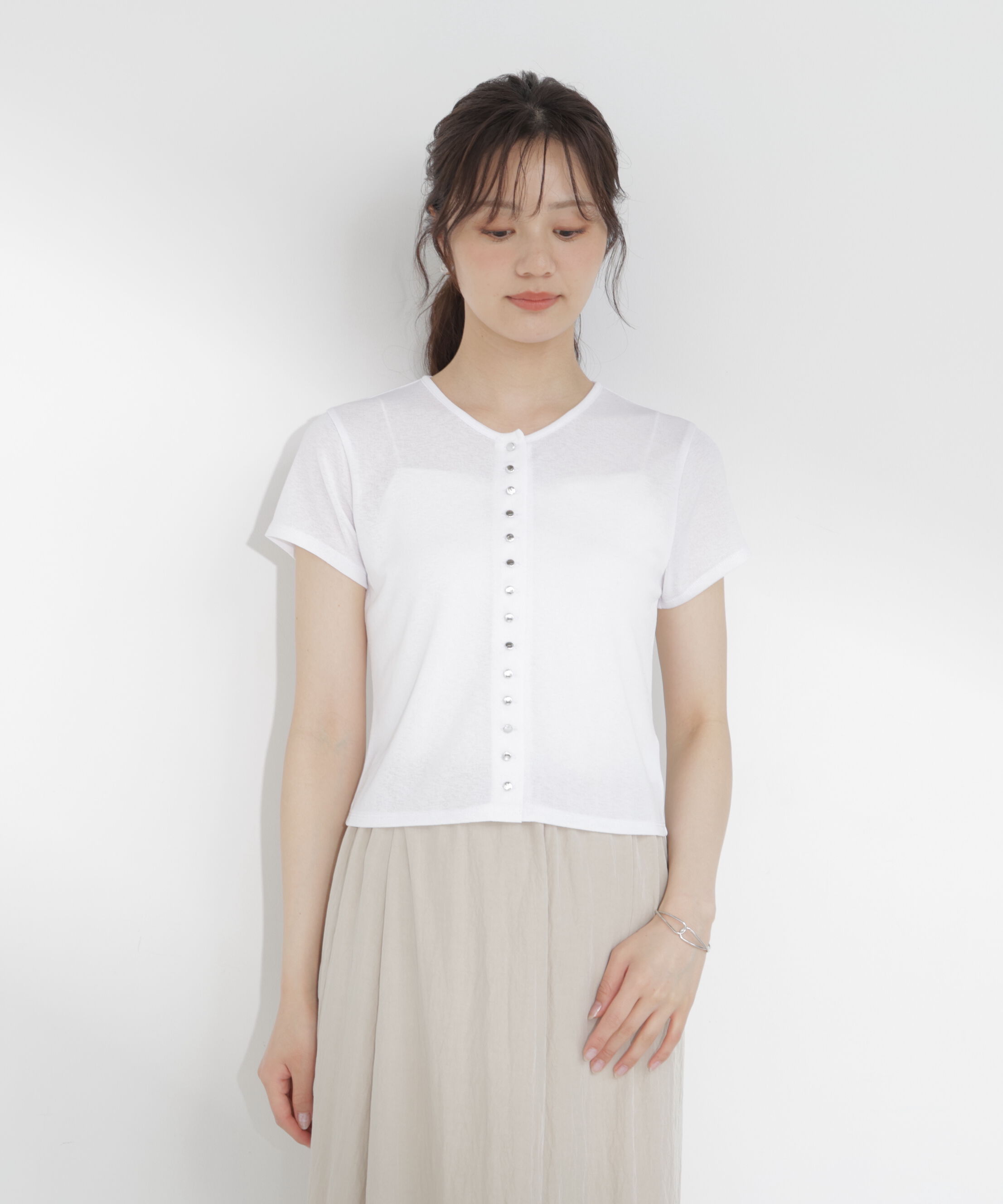 PROPORTION BODY DRESSING「＜a/mie＞テクスチャーカーディガン」|Tシャツ・カットソー|