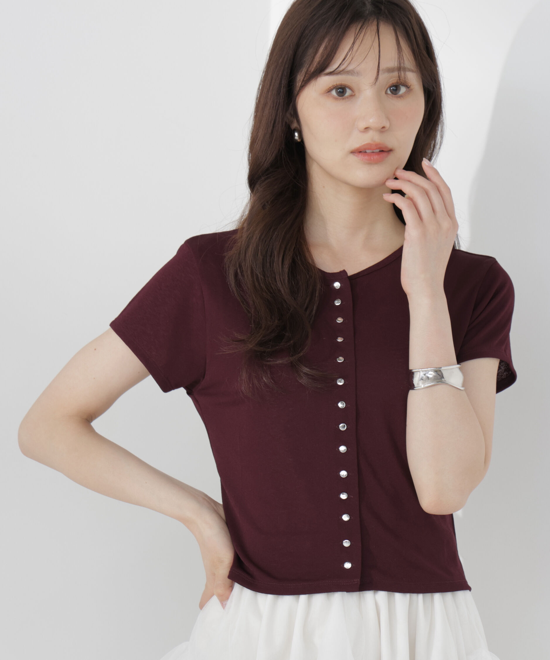 PROPORTION BODY DRESSING「＜a/mie＞テクスチャーカーディガン」|Tシャツ・カットソー|