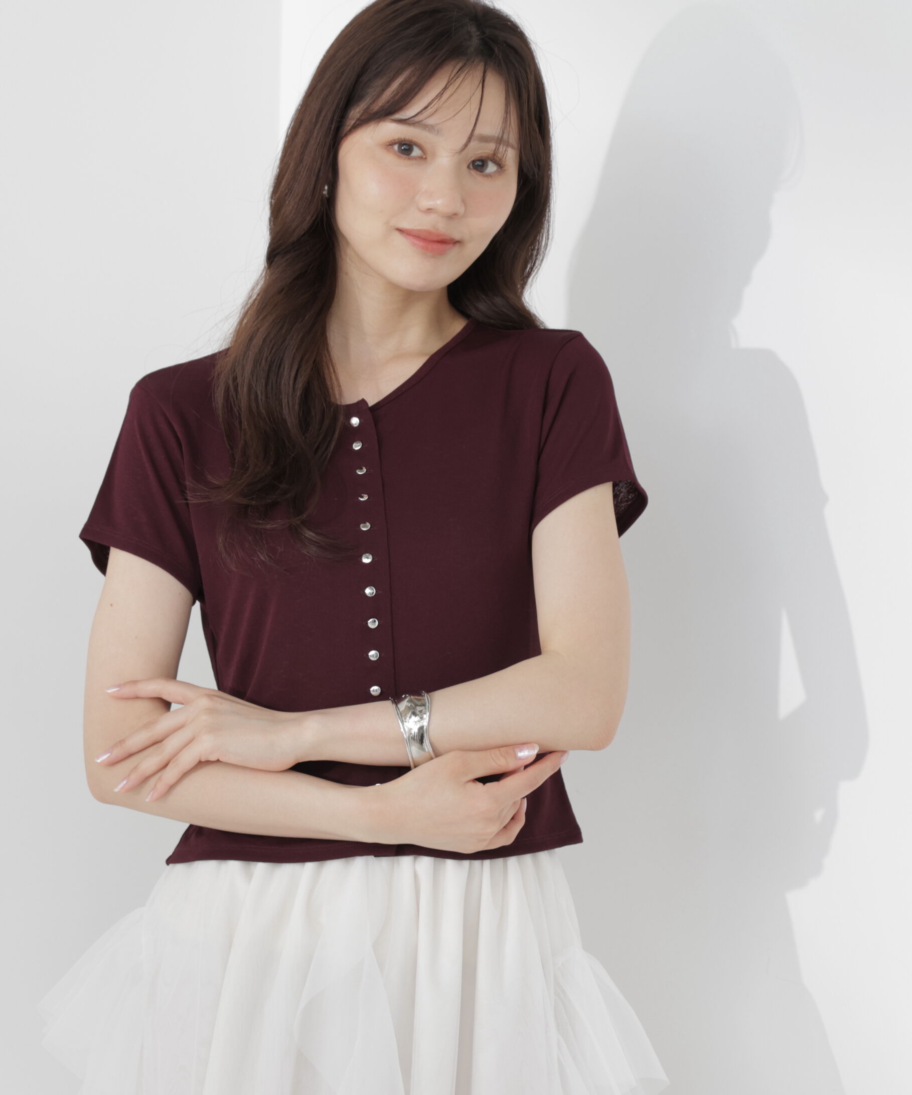 PROPORTION BODY DRESSING「＜a/mie＞テクスチャーカーディガン」|Tシャツ・カットソー|